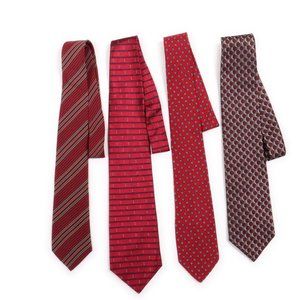 4 Mens  Ties  by Van Heusen, Carroll Reed, Grenadier, Unknown  NWOT